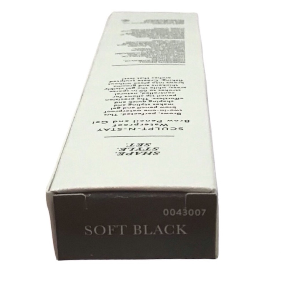 Laura Geller 2-in-1 Waterproof Gel Brow Pencil, Soft Black - Picture 4 of 4